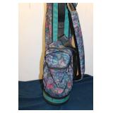 Vintage Floral Design Golf Bag - Made in the USA