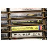 Collection of 84 Vintage Cassette Tapes with Case Logic Storage