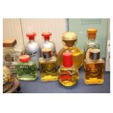 Collection of 5 Decorative Beer Steins and Assorted Avon Fragrances