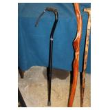 Collection of 6 Unique Walking Canes - Wooden and Decorative Designs