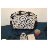 Mickey Mouse Themed Diaper Bag Set with Accessories - Includes Carrier and Lunch Container