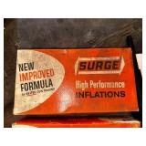 Two Boxes of Vintage Surger High Performance Inflations Dairy Milkers