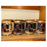 Set of 8 Vintage Beer Steins