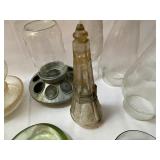 Assortment Of Antique And Vintage Glass Items As Seen In Photo