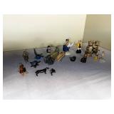 Variety Of Miniature Figurines And Cat Salt And Pepper Shakers As Seen In Photo