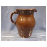 Stoneware Pitcher, WRH Stamped