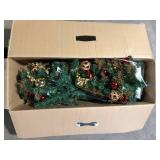 Home Accents Holiday 4.5 ft Royal Easton Potted Christmas Tree  Customer Returns See Pictures