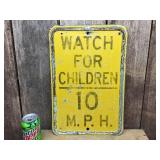 Vintage Watch for Children Steel Sign - 12" x 18"