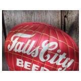 Vintage Falls City Beer Vacuuform Sign 9" x 18"