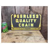 Old Peerless Quality Chain - Metal Sign