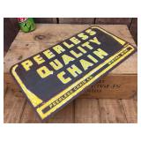 Old Peerless Quality Chain - Metal Sign