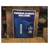 Bud Light Superbowl - Metal Sign 23 1/2" x 31 1/4"