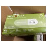 2 Cases Mixed Size NEW Ansell TQ-601 Microflex Soft White Nitrile Powder-Free Examination Gloves - Size Small and Medium