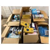 Giant Lot of Mixed Brand & Sizes NEW Nitrile & Vinyl Powder Free Examination Gloves (BeeSure, SemperMed, Micracle, Medicom, Aspen, etc.)