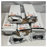 Lot of 5 Palmero Healthcare 3601GB 10-Pack ProVision Econo Wraps Bulk Dispenser - Grey Frame/Lens