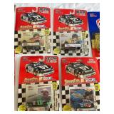 #1 Collection of 20 Racing Champions Inc. Stock Car Nascar with Collectors Card and Display Stands