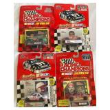 #3 Collection of 20 Racing Champions Inc. Stock Car Nascar with Collectors Card and Display Stands