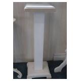 (3) Country French-Style White Accent Pedestal Table Fern Plant Stand Home Decor...