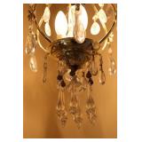 Vintage Home Accents Victorian-Style Chandelier W/Glass Crystal Prisms…