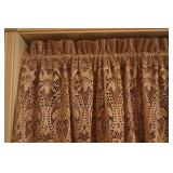 Victorian Home Accents Window Textiles Double-Lace Valances in Shimmering Copper Lace Fabric…