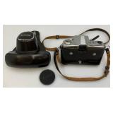 Two Kowa Cameras (One Has Original Case) Both With Lens & Rex-A-Prinz For Kowa Telephoto & Wide Angle In Original Leather Case