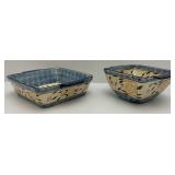 Misc. Heritage Blue Temp-tations Presentable Ovenware By Tara  Casserole Dishes/Bowls & One Lid