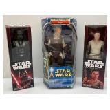 Misc. 12" STAR WARS Action FiguresIncluding Darth Vader, Rey & Dengar (NIB) Boxes Beat Up A Little