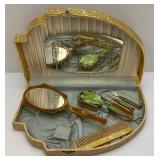 Vintage Celluloid Dresser Set In Case, Kindness Compact Instant Hairsetter By Clairol & More