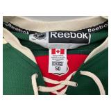 Two Reebok Brand NHL Minnesota Wild (HAVLAT) Jerseys Size 56 & Size 50 (New With Tags) RARE Misspell