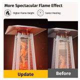 East Oak Pyramid Patio Heater