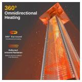 East Oak Pyramid Patio Heater