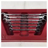 Lot Of Six ICON Professional SAE Ratcheting Combination Wrench Set Standard