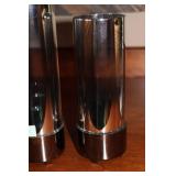 Set of 3 PartyLite Chrome Candle Holders - Elegant Design