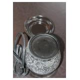 Electric Wax Melter - Decorative Crackled Glass Design