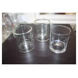 Set of 10 Clear Glass Jars - Various Sizes