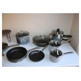 Assortment of 11 Calphalon Cookware Items - Various Pots and Pans