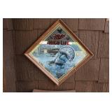 Framed Miller High Life Turkey Print - Vintage Art Decor