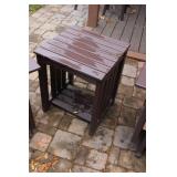 Set of 2 Outdoor Patio Rocking Chairs and Side Table