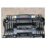 Set of 2 Used Weider SpeedWeight 25 Adjustable Dumbbells