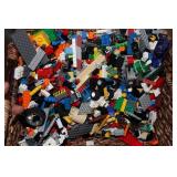 Large Lot of LEGO Bricks and Accessories - Mixed Colors and Styles