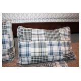 Set of 2 Plaid Decorative Pillows with Matching Throw Blanket - Eddie Bauer Home