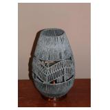 Handmade Decorative Lamp with Woven Design