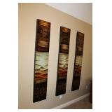 Set of 3 Abstract Landscape Wall Art Panels