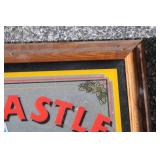 Framed Vintage Newcastle Brown Ale Advertising Sign