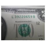 6 Sequential, Uncirculated $2 Bills...