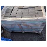 2000 LBS Natural Cleft Cobbles  2 x 6 x 6". Tag reads 45L x 45W