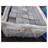 2000 LBS Natural Cleft Cobbles  2 x 6 x 6". Tag reads 45L x 45W