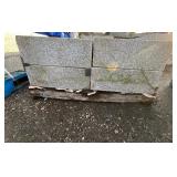 (4) Granite Steps 7.5" x 20" x 48", Tag reads 48 L x 40, Weighs 2000LBS