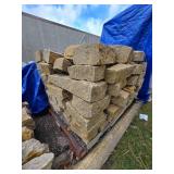 4000 LBS Orijin Saddleback Sandstone Full Veneer Tag Reads 48 L x 40 W x 40 H