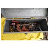 Metal Toolbox with Tools - Ridgid Pipe Cutters